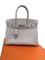 Hermès Birkin 30 Gris Pale Togo Leather With Palladium Hardware Handbag