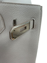 Hermès Birkin 30 Gris Pale Togo Leather With Palladium Hardware Handbag