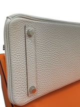 Hermès Birkin 30 Gris Pale Togo Leather With Palladium Hardware Handbag