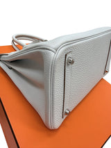 Hermès Birkin 30 Gris Pale Togo Leather With Palladium Hardware Handbag