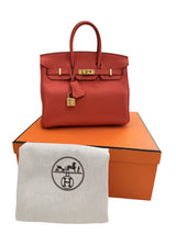 Hermes Birkin 25 Rouge Pivoine Togo Leather With Gold Hardware Handbag