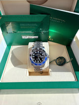 Rolex GMT-Master II 40mm Batgirl Black Blue Bezel Steel Men's Watch 126710BLNR