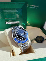 Rolex GMT-Master II 40mm Batgirl Black Blue Bezel Steel Men's Watch 126710BLNR