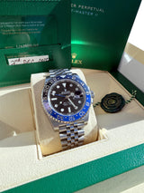 Rolex GMT-Master II 40mm Batgirl Black Blue Bezel Steel Men's Watch 126710BLNR