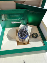 Rolex GMT-Master II 40mm Batgirl Black Blue Bezel Steel Men's Watch 126710BLNR