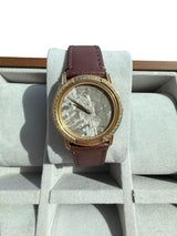Corum 31mm Grey Meteorite Dial 18K Yellow Gold Diamond Bezel Watch 50.450.65
