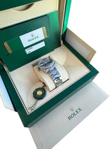 Rolex Datejust 36mm Aubergine Roman VI IX Diamond Dial Bezel Watch 126284RBR