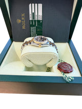 Rolex Lady-Datejust 26mm Yellow Gold Steel Black Dial Jubilee Watch 179173