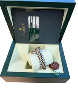 Rolex Lady-Datejust 26mm Yellow Gold Steel Black Dial Jubilee Watch 179173