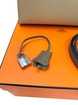 Hermès Kelly Sellier 25 Tri-Color Etoupe Craie Trench Epsom Palladium Hardware