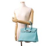 Hermes Birkin Size 30 Blue Atoll Togo Leather Palladium Hardware