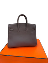 Hermes Birkin 25 Etain Togo Leather With Gold Hardware Handbag