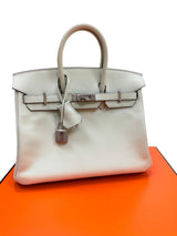 Hermès Birkin 25 Vert Fizz Swift Leather With Palladium Hardware Handbag