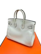 Hermès Birkin 25 Vert Fizz Swift Leather With Palladium Hardware Handbag
