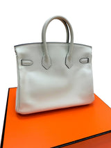 Hermès Birkin 25 Vert Fizz Swift Leather With Palladium Hardware Handbag