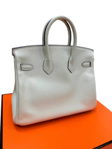 Hermès Birkin 25 Vert Fizz Swift Leather With Palladium Hardware Handbag