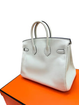 Hermès Birkin 25 Vert Fizz Swift Leather With Palladium Hardware Handbag