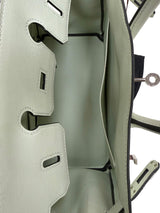 Hermès Birkin 25 Vert Fizz Swift Leather With Palladium Hardware Handbag
