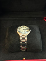 Cartier Ballon Bleu de Cartier Steel Guilloche Dial Lady Diamond Watch WE902080