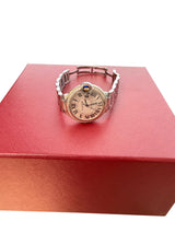 Cartier Ballon Bleu de Cartier Steel Guilloche Dial Lady Diamond Watch WE902080