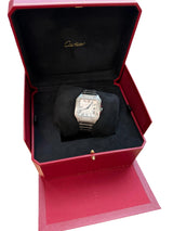 Cartier Santos de Cartier Automatic Stainless Steel Diamond Bezel Watch 4075