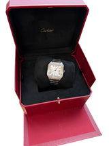 Cartier Santos de Cartier Automatic Stainless Steel Diamond Bezel Watch 4075