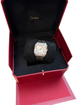 Cartier Santos de Cartier Automatic Stainless Steel Diamond Bezel Watch 4075