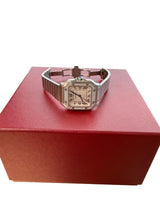 Cartier Santos de Cartier Automatic Stainless Steel Diamond Bezel Watch 4075