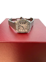 Cartier Santos de Cartier Automatic Stainless Steel Diamond Bezel Watch 4075