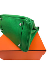 Hermès Birkin 30 Green Bamboo Togo Leather Palladium Hardware Handbag