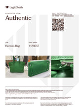 Hermès Birkin 30 Green Bamboo Togo Leather Palladium Hardware Handbag