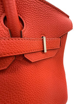 Hermès Birkin 30 Capucine Togo Leather Palladium Hardware Handbag