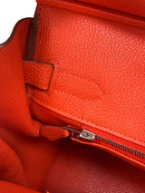 Hermès Birkin 30 Capucine Togo Leather Palladium Hardware Handbag
