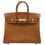 Hermès Birkin 25 Gold Epsom Leather With Gold Hardware Handbag