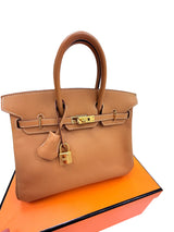 Hermès Birkin 25 Gold Epsom Leather With Gold Hardware Handbag