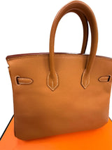 Hermès Birkin 25 Gold Epsom Leather With Gold Hardware Handbag