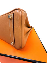 Hermès Birkin 25 Gold Epsom Leather With Gold Hardware Handbag