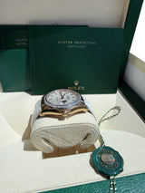 Rolex Datejust 36mm Rose Gold Mother of Pearl Diamond Dial Men's Watch 116185