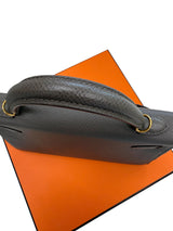 Hermes Mini Kelly Sellier 20 Gris Meyer Epsom Leather Gold Hardware Handbag