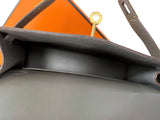 Hermes Mini Kelly Sellier 20 Gris Meyer Epsom Leather Gold Hardware Handbag