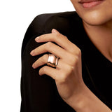 Tiffany & Co Elsa Peretti Bone Ring Cuff Design 18k Rose Gold