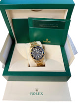 Rolex Submariner Date 40mm Black Dial Ceramic Bezel Yellow Gold Watch 116618LN