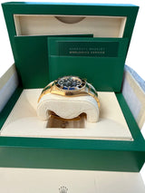 Rolex Submariner Date 40mm Black Dial Ceramic Bezel Yellow Gold Watch 116618LN
