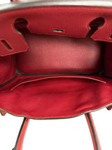 Hermes Bikrin 30 Rouge Grenat Togo Leather Stamp A With Gold Hardware Handbag