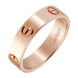 Cartier Love Ring Classic Model Rose Gold Size 66
