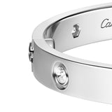 Cartier Love Bracelet 10 Diamonds Classic Model 18K White Gold Bangle