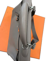 Hermès Kelly Voyage Travel 50cm Grey Evercolor Leather Palladium Hardware