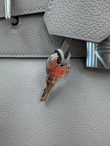 Hermès Kelly Voyage Travel 50cm Grey Evercolor Leather Palladium Hardware