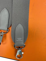 Hermès Kelly Voyage Travel 50cm Grey Evercolor Leather Palladium Hardware