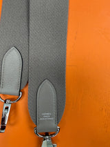 Hermès Kelly Voyage Travel 50cm Grey Evercolor Leather Palladium Hardware